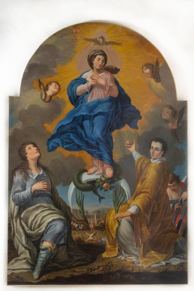 Unknown author, Immaculate Madonna and Saints Hippolytus and Lawrence