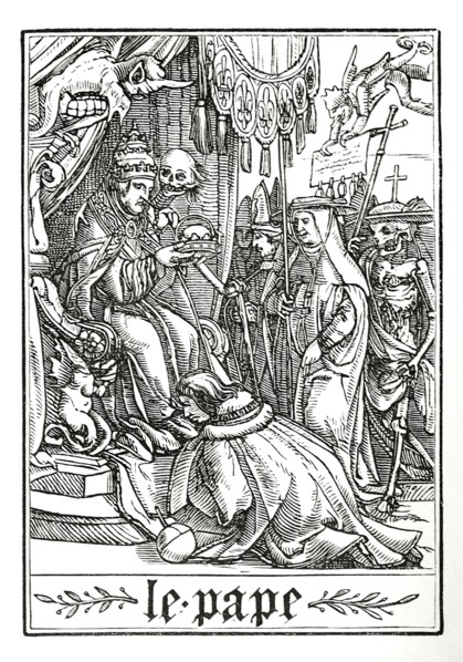 The Pope visited by Death