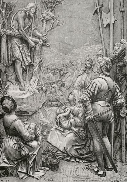 St John the Baptist preaching in the desert