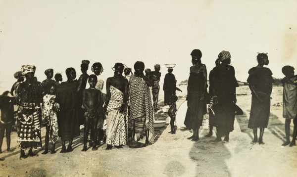 West African women and children