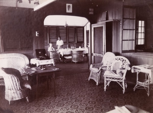 Alfred Tamlin in his company club