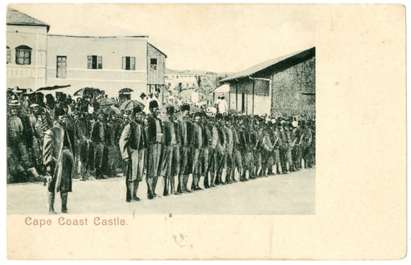 Soldiers outside Cape Coast Castle