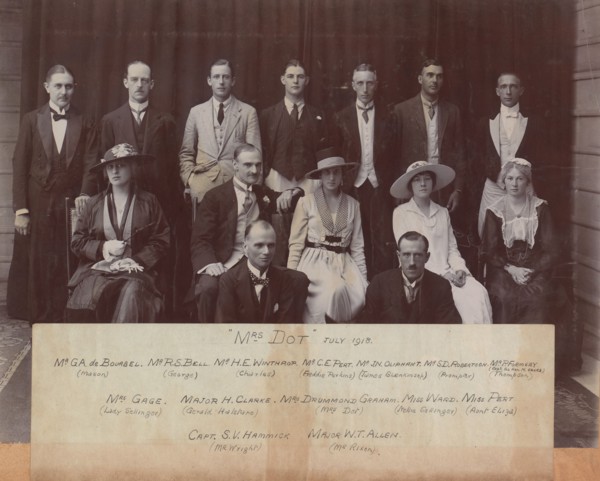 Cast photograph of "Mrs Dot"