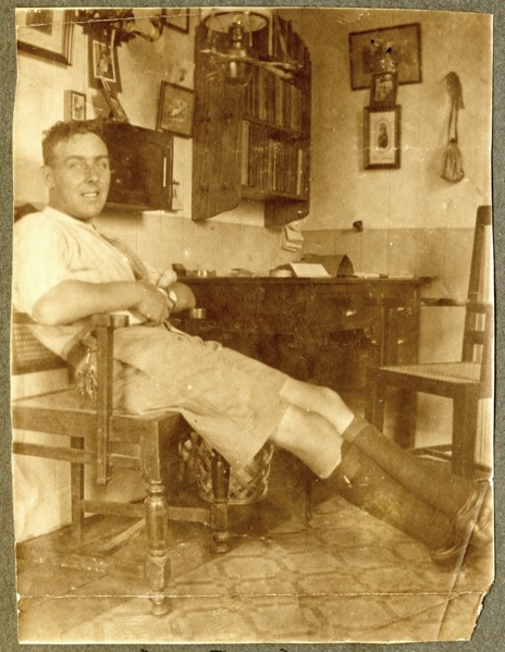 Charles Bungey in his "den"