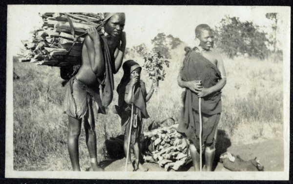 Kikuyu women with firewood