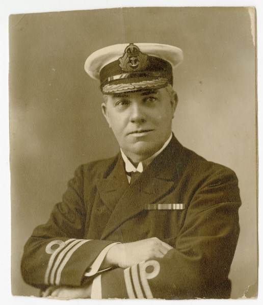 Portrait of George Ellis Wood in naval uniform