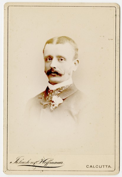 Studio portrait of Professor Thos Bennington Hayes, Calcutta
