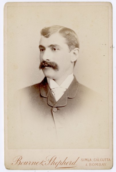 Studio portrait of young European man