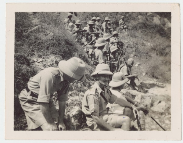 Group of soldiers on military exercise, Kohat, NWFP