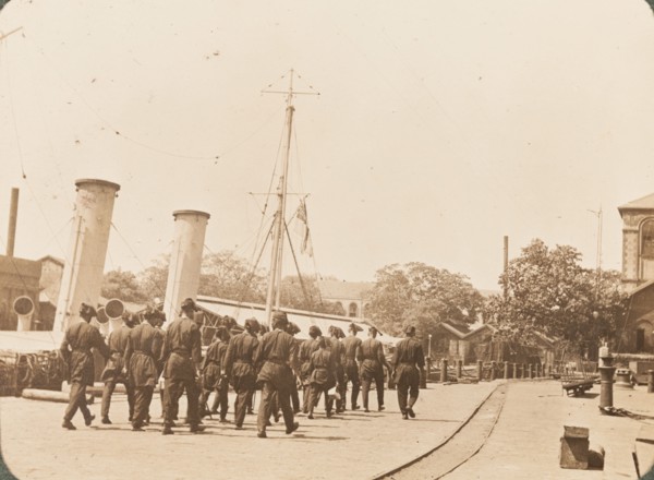 Crew from HMS Minto on shore leave