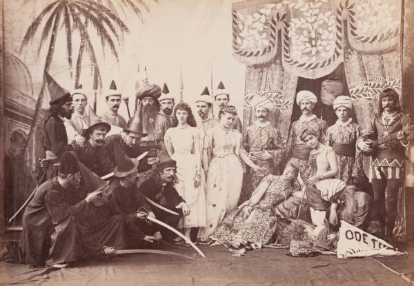 Cast from a production of Lalla Rookh, Calcutta