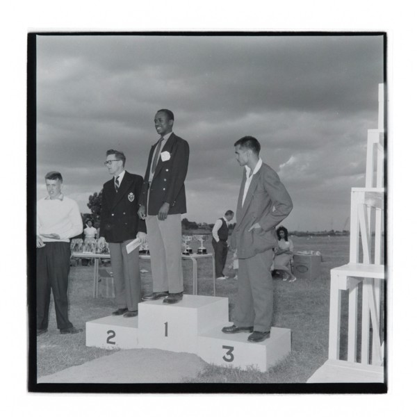 Post Office sports competition medal ceremony