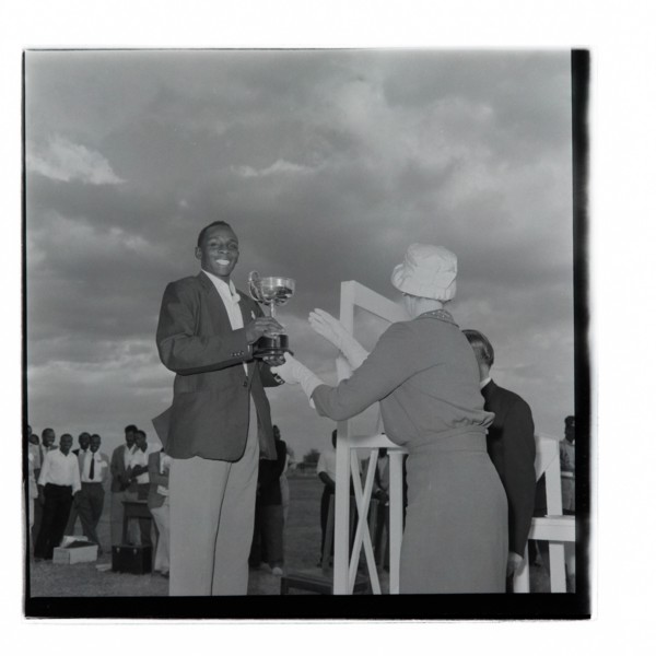 Post Office sports competition medal ceremony