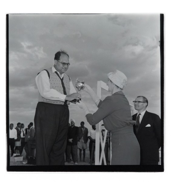 Post Office sports competition medal ceremony