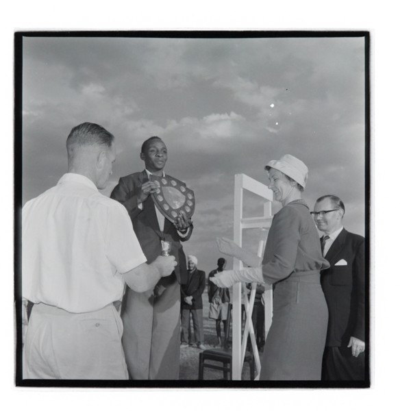 Post Office sports competition medal ceremony