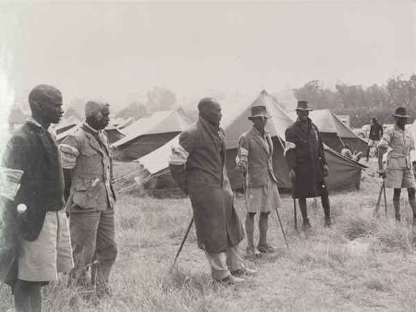 Kikuyu Home Guards in camp