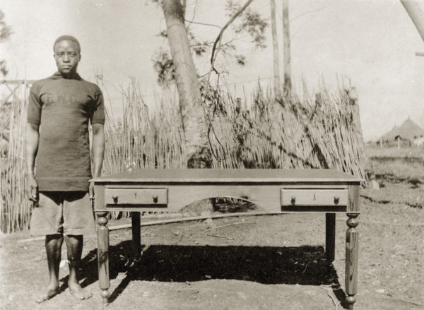 Nairobi P.W.D apprentice with kitchen table