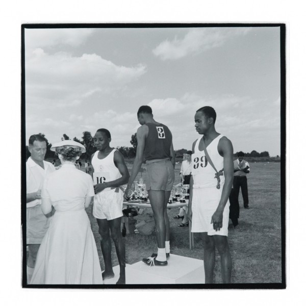 Post Office sports competition medal ceremony