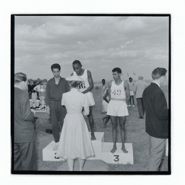 Post Office sports competition medal ceremony