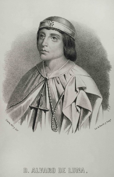 Alvaro de Luna (1390-1453). Castilian nobleman. Constable of Castile, Grand Master of the Order of