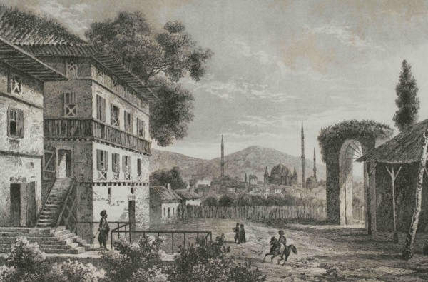 Ottoman era. Turkey. Constantinople. The Forty Churches (Keurk Klica). Engraving, 19th century.