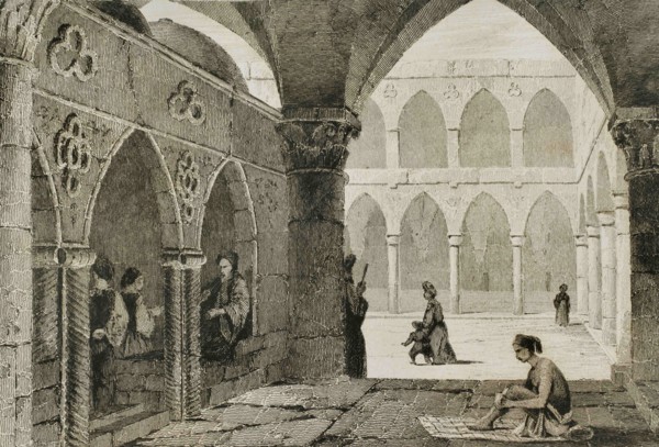 Ottoman domination. Acre (today Akko in northern territory of Israel). Bazaar at Saint Jean d'Acre.