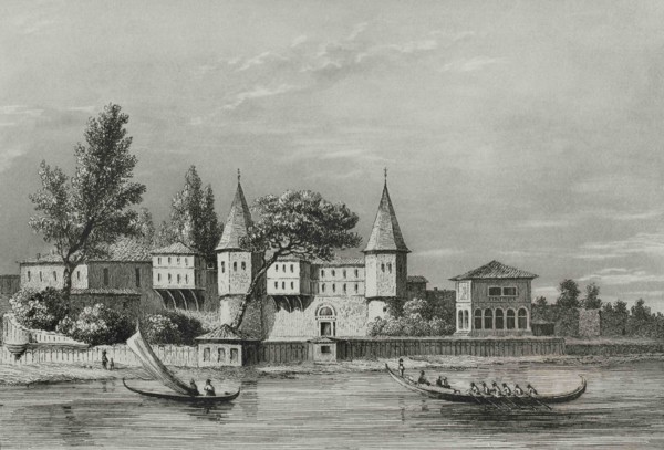 Turkey. Constantinople (today Istanbul). Topkapi Palace or Seraglio (Royal residence) from the