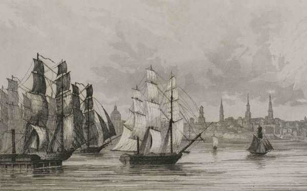 American Revolutionary War. Siege of Boston (April 19, 1775 - March 17, 1776). Departure of the