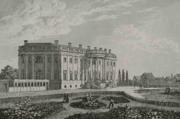 United States, Washington D.C. The White House. Designed by James Hoban (1758-1831), in