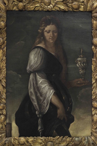 Mary Magdalene. Portrait by Domenico Carpinione (1566-1658). Oil on canvas. National Museum of Fine