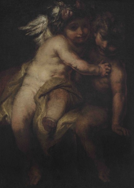 Unknown artist. Venus and Cupid, 1600s. Oil on canvas. National Museum of Fine Arts. Valletta.