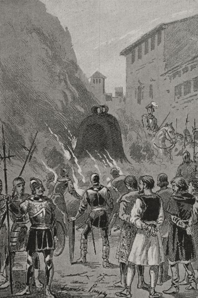 Peter IV of Aragon (1319-1387), the Ceremonious. King of Aragon, Valencia and Majorca The troops of