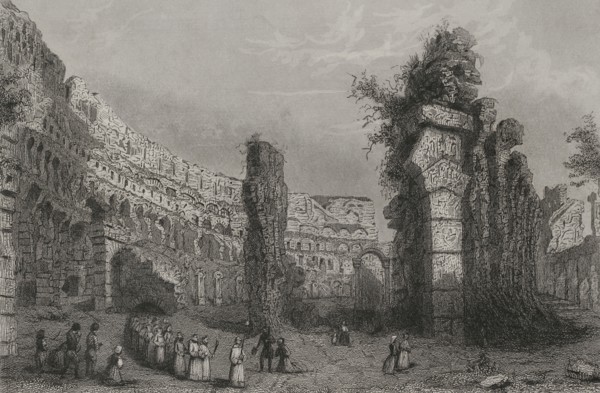 Colosseum of Rome. "Historia Universal", by César Cantú. Volume II, 1854.