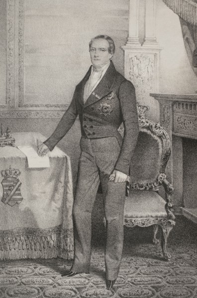 Frederick Augustus II of Saxony (1797-1854). King of Saxony (1836-1854). Portrait. Drawing by