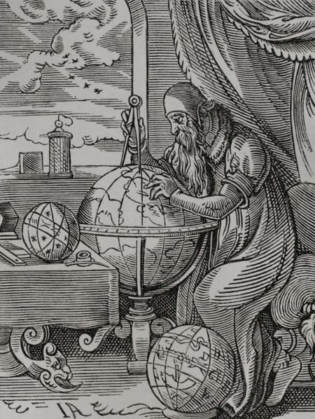 German astronomer and cosmographer. Engraving from the 16th century, by Jost Amman. Sciences &