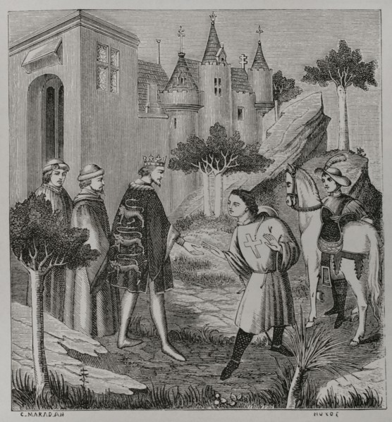 John de Mandeville, celebrated fictional character from the book ""The Travels of Sir John