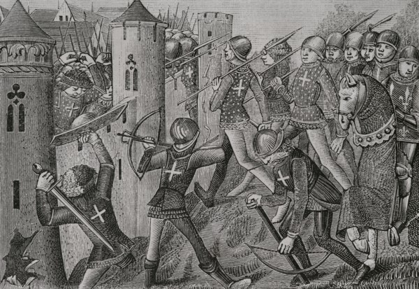 Hundred Years' War (1415-1429). Battle of Jargeau (11-12 June 1429). The French, led by Joan of