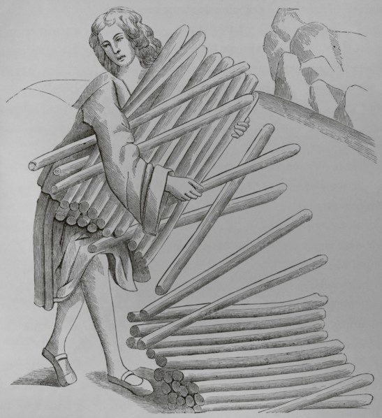 The selfish and envious villain. Engraving from a miniature of ""Proverbes et Adages"" that showed