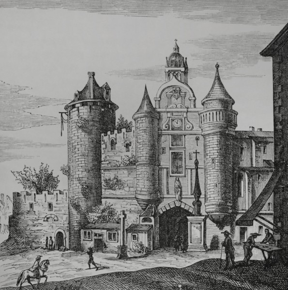 Paris, France. The Grand Chatelet. Fortress built by King Louis VI (1081-1137) on the right bank of