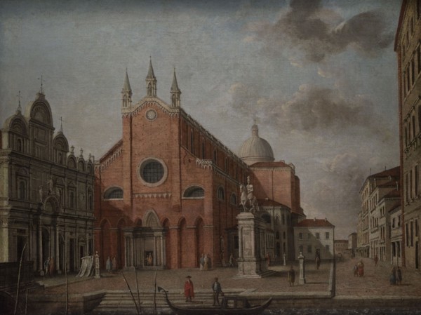 Carl Traugott Fechhelm (1748-1819). German painter. Campo Santi Giovanni e Paolo, Venice. Late 18th