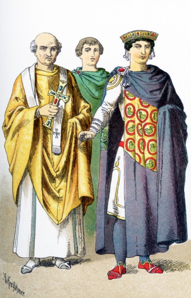 The figures represented here are Byzantines between A.D, 300 and 700. They are, from left to right: