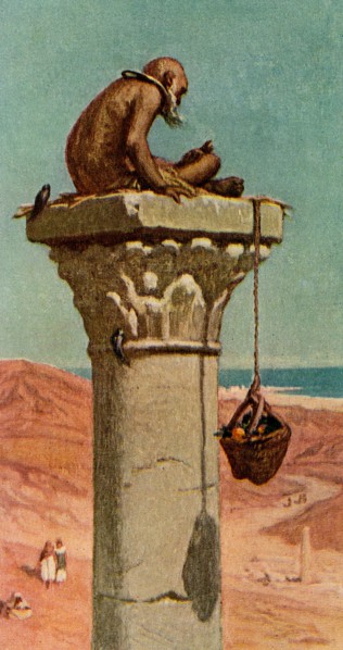 St. Simeon (6th century AD) was a Syrian Christian hermit. He was the first and probably the most