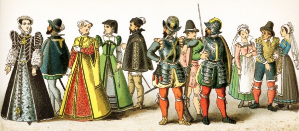 The figures represented here are all French people between 1550 and 1600. They are from left to