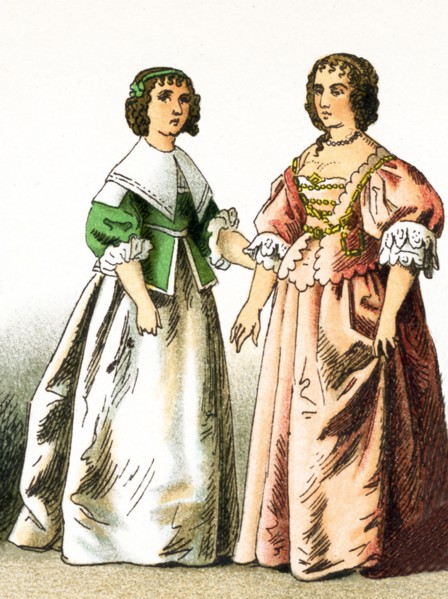 The figures represented here are all English people from the 1600s. They are, from left to right: a