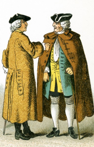 The figures picture here are Germans in 1700. They are, from left to right: two citizens. This
