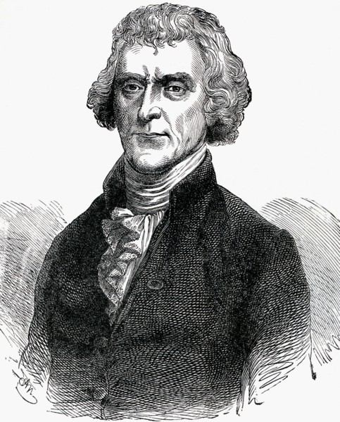 One of the authors of the Declaration of Independence, Thomas Jefferson served as the third