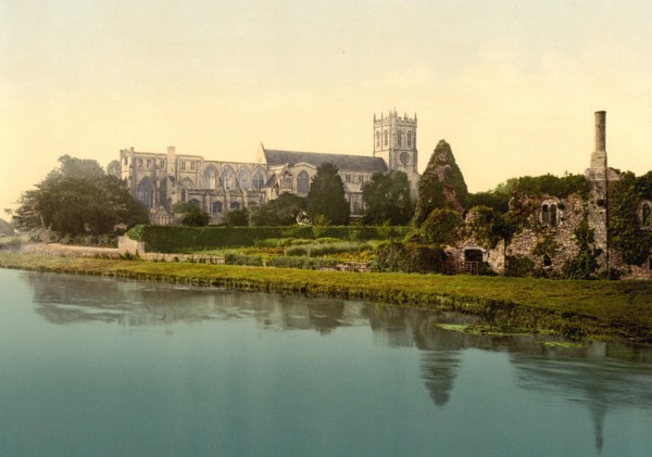 Priory church in Christchurch.