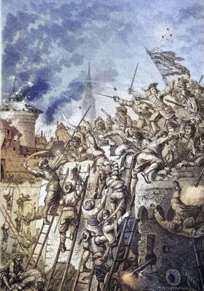 Count Starkenberg defending Vienna against the Turks.