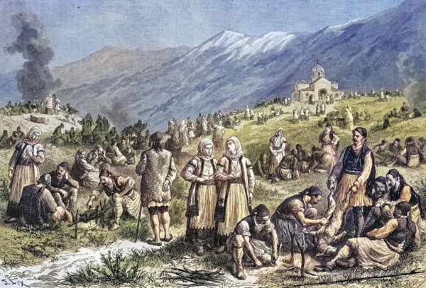 Folk festival at the end of Lent in Thebes.