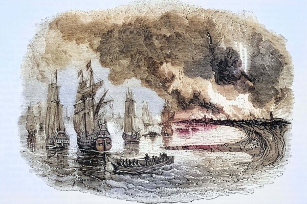 Dutch Fleet in the Medway England.